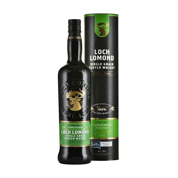 Виски Loch Lomond Single Grain Peated зерновой 46% 0,7л (подарочная упаковка)