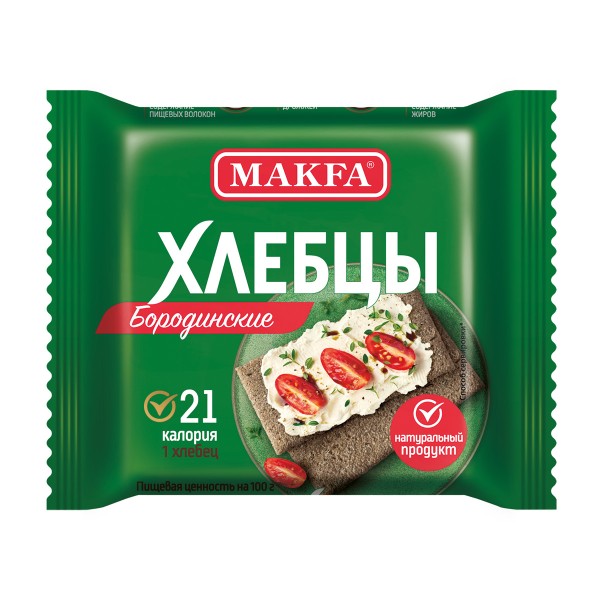 Хлебцы Бородинские запеченные Makfa 60г