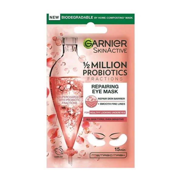 Патчи для глаз Skin naturals тканевые с пробиотиками Garnier