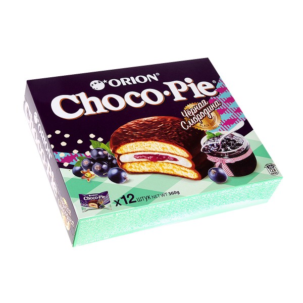 Печенье Orion Choco Pie Черная смородина 12штХ30гр