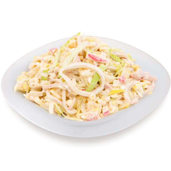 Салат с кальмарами и яйцом производство Макси