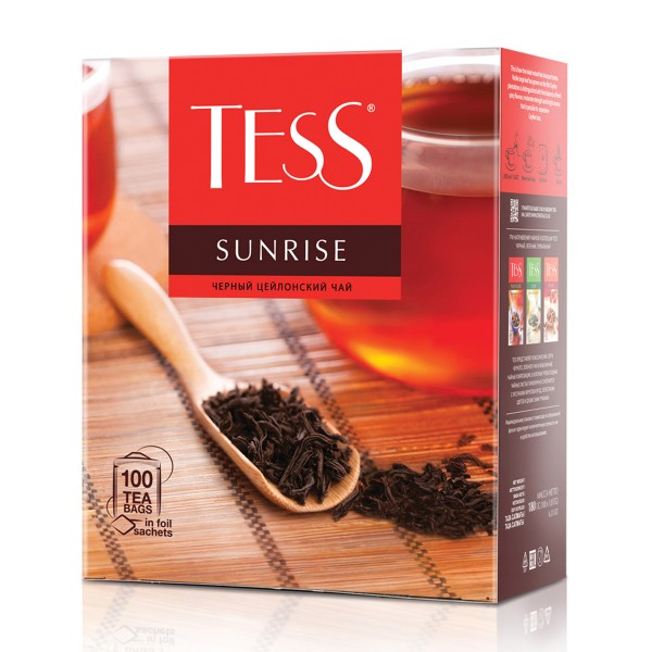 Чай черный Tess Sunrise 100пак