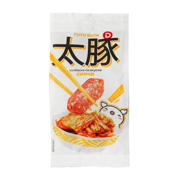 Колбаски сырокопченые Futo buta со вкусом кимчи Дымов 50г