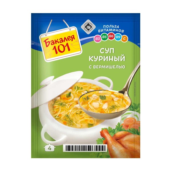 Суп куриный с вермишелью Бакалея 101 Русский продукт 60г
