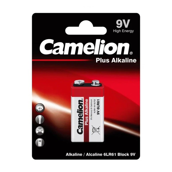 Батарейка Camelion Plus Alkaline 6LR61 9V крона