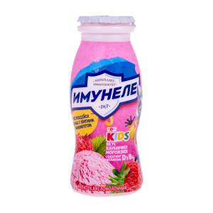 Напиток кисломолочный с соком Имунеле For kids 1,5% 100гр клубничное мороженое БЗМЖ