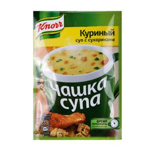 Суп куриный Чашка супа Knorr 16гр с сухариками