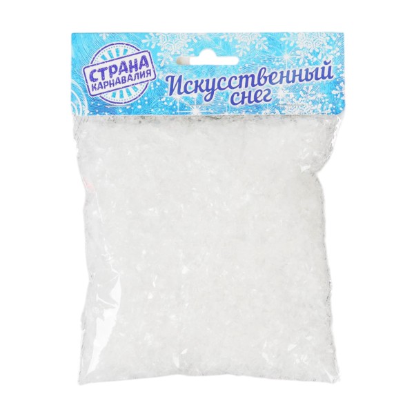 Искусственный снег прозрачный 50г Страна карнавалия