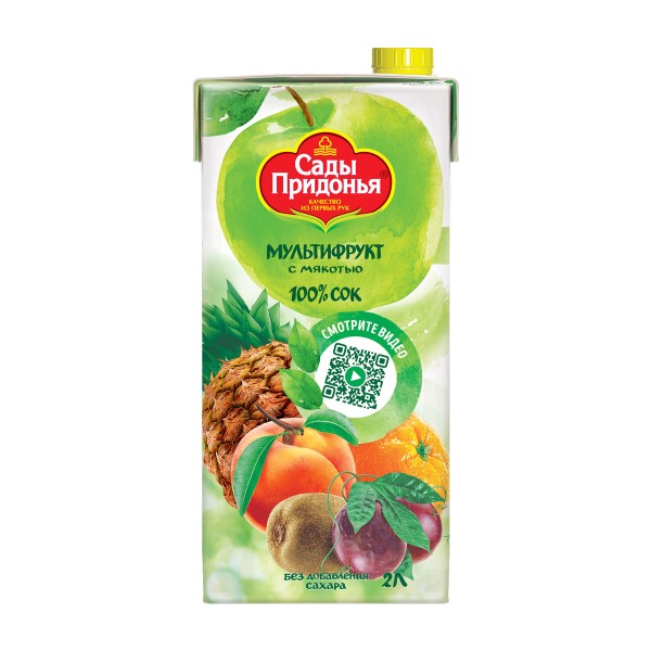 Сок Сады придонья мультифруктовый с мякотью 2л