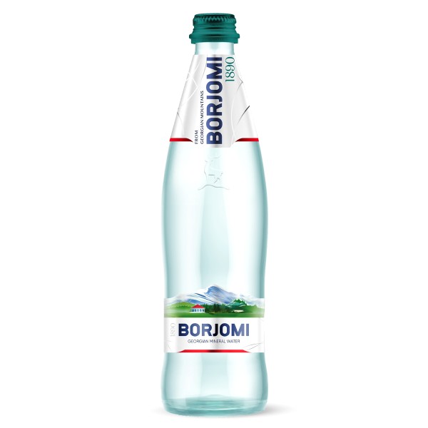 Вода питьевая минеральная газированная Borjomi 0,5л