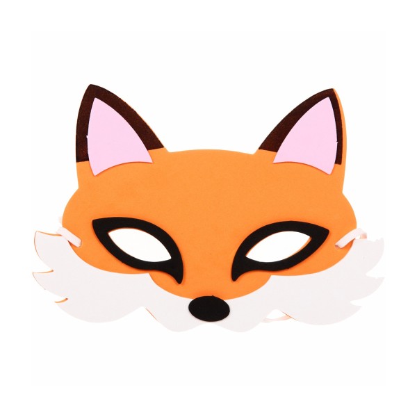 Маска карнавальная ПВХ Серпантин лисичка