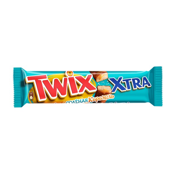 Шоколадный батончик  Twix Xtra Соленая карамель 82г
