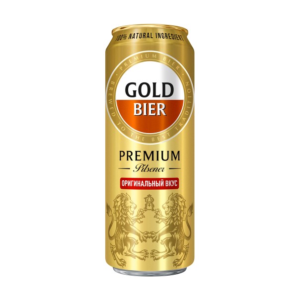 Пиво светлое  Gold Premium Pilsener 4,8% 0,43л