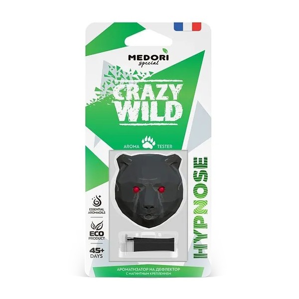 Ароматизатор на дефлектор Medori 3D голова медведя 50г hypnose