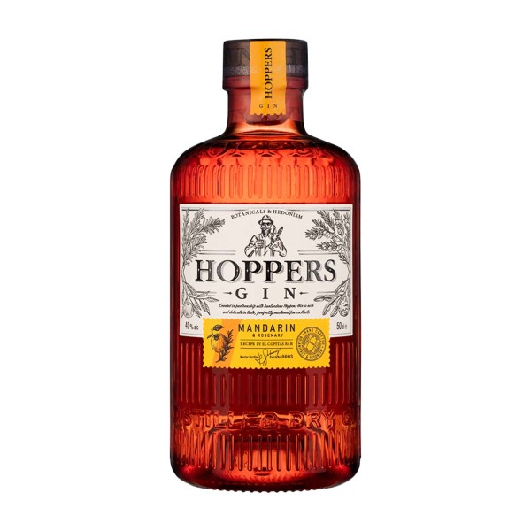 Джин Hoppers Mandarin & Rosemary 40% 0,5л