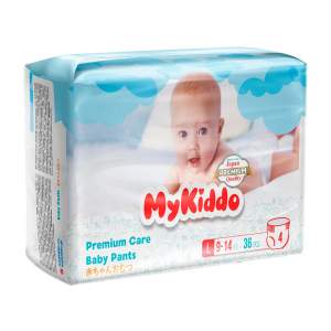Подгузники-трусики MyKiddo Premium L 9-14кг 36шт