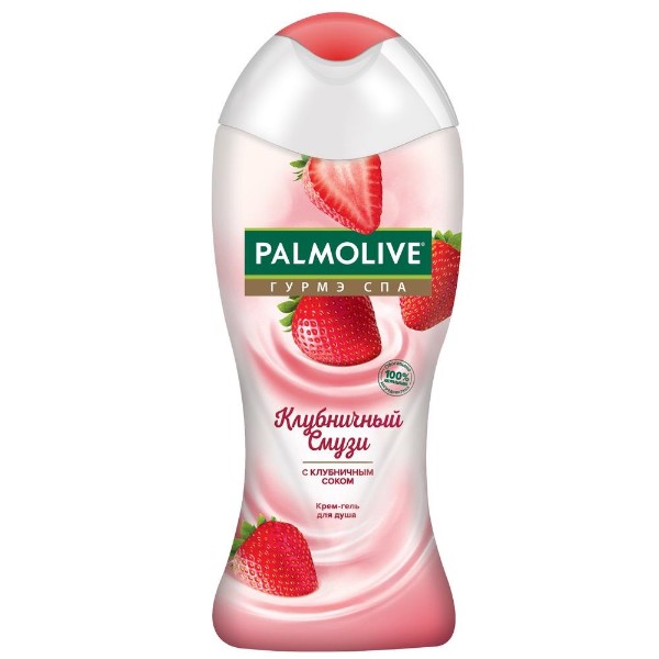 Крем-гель для душа женский Palmolive Гурмэ СПА Клубничный Смузи 250 мл