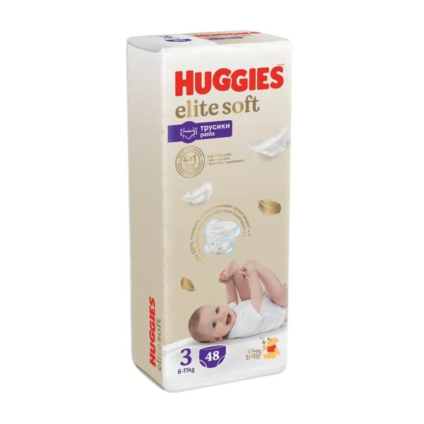 Подгузники-трусики Huggies №3 Elite Soft 6-11кг 48шт