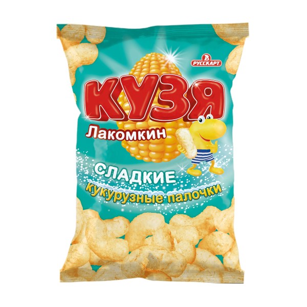 Кукурузные палочки сладкие Кузя Лакомкин 140г