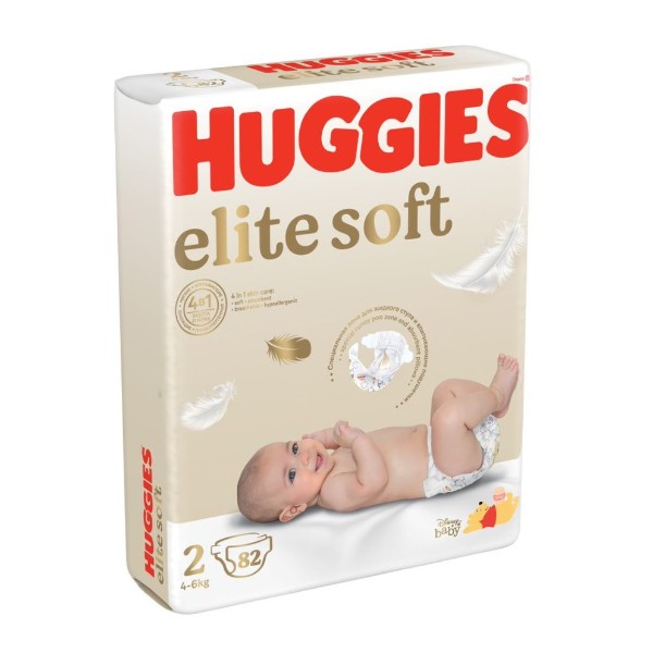 Подгузники Huggies Elite soft №2 4-6кг 82шт