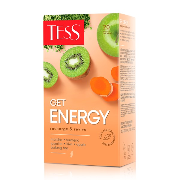Чай зеленый Tess Get Energy 20пак