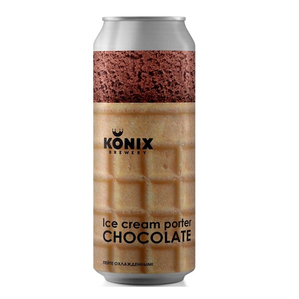 Напиток пивной Konix Ice cream Porter Chocolate 7% 0,45л