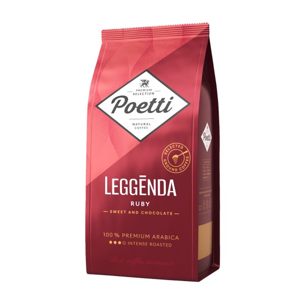 Кофе молотый Poetti Leggenda Ruby 250г