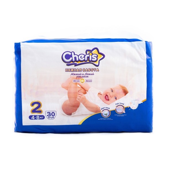 Подгузники Cheris №2 4-8кг 30шт