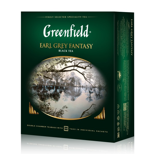 Чай черный Greenfield Earl Grey Fantasy 100пак