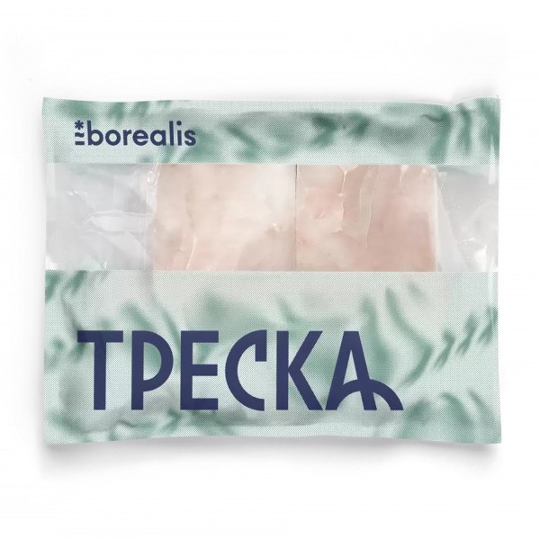 Филе трески блочное без кожи без кости замороженное Borealis 300г