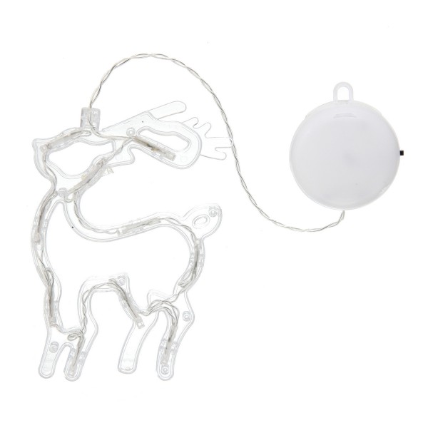 Фигура светодиодная 1 режим теплый белый Серпантин олень