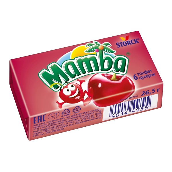 Конфеты жевательные Mamba 26,5г