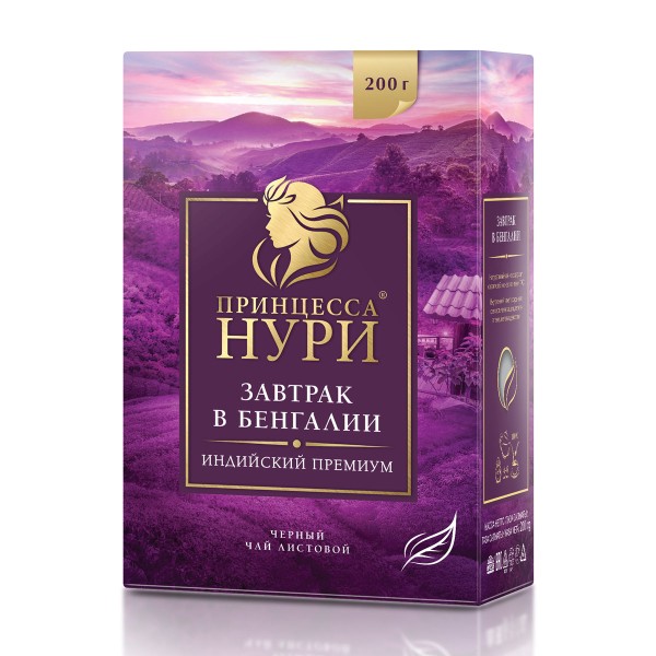 Чай черный Принцесса Нури Завтрак в Бенгалии 200г