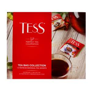 Набор подарочный Tess Tea Bag Collection Коллекция чая и чайных напитков  12 видов 60пак