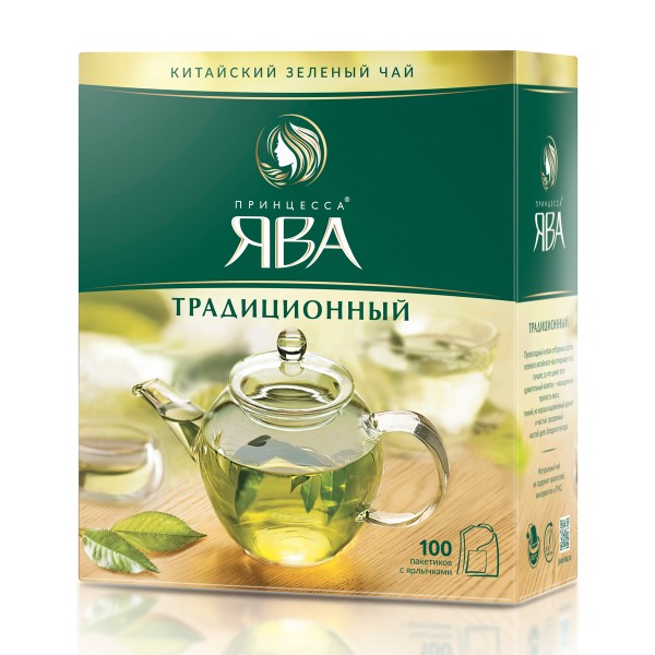 Чай зеленый Принцесса Ява традиционный 100пак