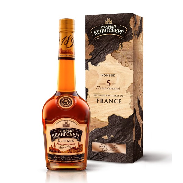 Коньяк Старый Кенигсберг 5 лет 0,5л 40%