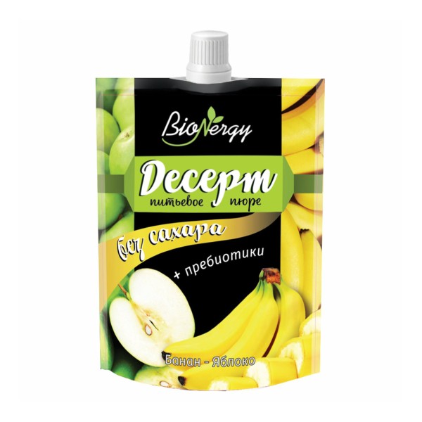 Пюре питьевое BioNergy Десерт яблоко-банан 140г