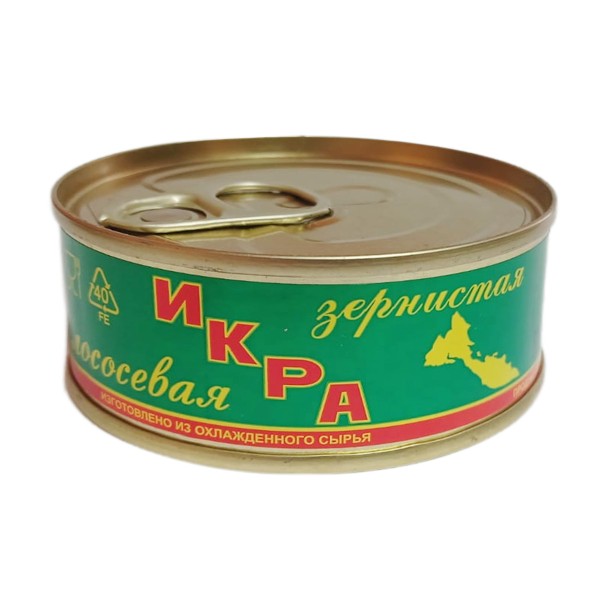 Икра лососевая зернистая горбуши Три кита 95г