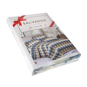 Комплект постельного белья Полисатин Salvador 2-спальный с европростынью