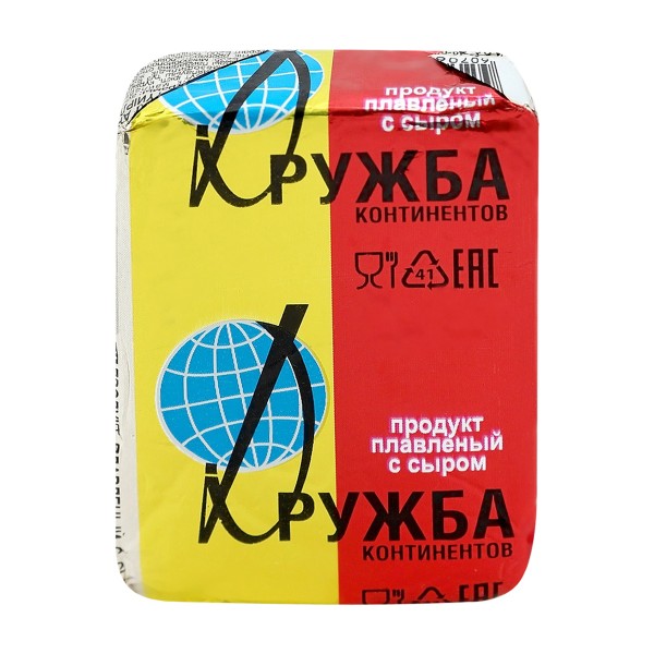 Продукт плавленый с сыром Дружба континентов 54% Ястро 70г