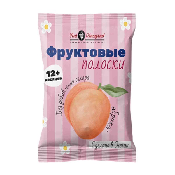Пастила Фруктовые полоски абрикос Nut Vinograd 15г