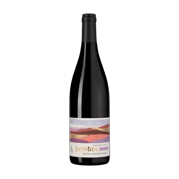 Вино красное сухое Locantita Море Мерло-Каберне Фран 13,8% 0,75л Кубань