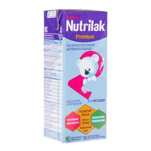 Смесь молочная Nutrilak Premium с 6 месяцев до 12 месяцев 0,2л