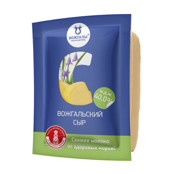 Сыр Вожгальский 40% Вожгалы 200г БЗМЖ