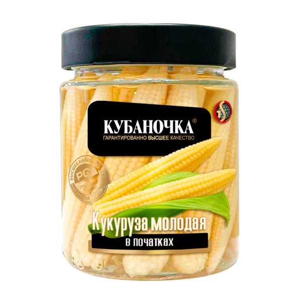 Кукуруза молодая в початках Кубаночка 260г