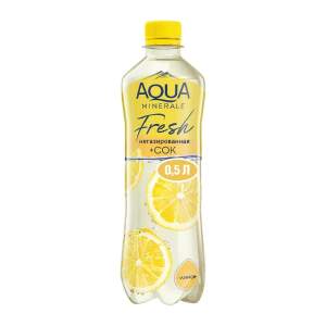 Вода питьевая негазированная Aqua minerale 0,5л лимон