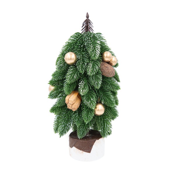 Фигура новогодняя Елочка с золотыми шарами 28см