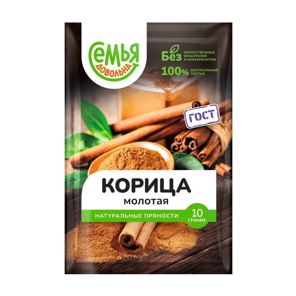 Корица молотая Семья довольна 10г