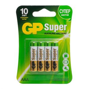 Батарейка GP Super Alkaline LR03 24А-CR4 ААА 4шт