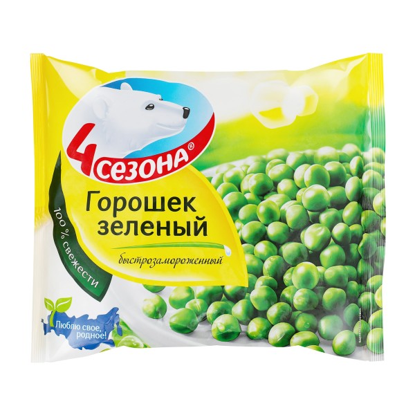 Горошек зеленый Четыре сезона 400г